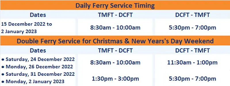 Double Ferry Timing