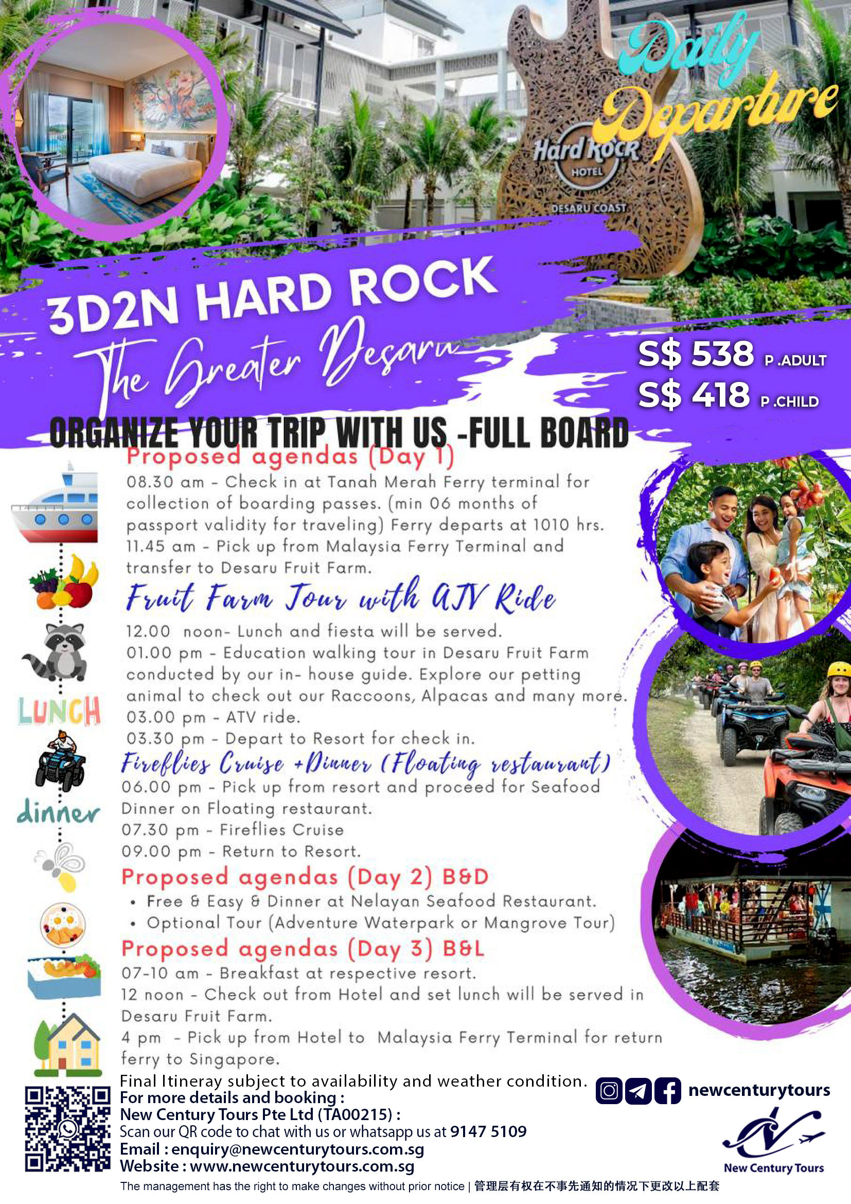 3D2N Hard Rock